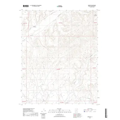 2018 Map of Pinon NW, 2018 Print