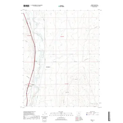 2019 Map of Pinon, 2019 Print