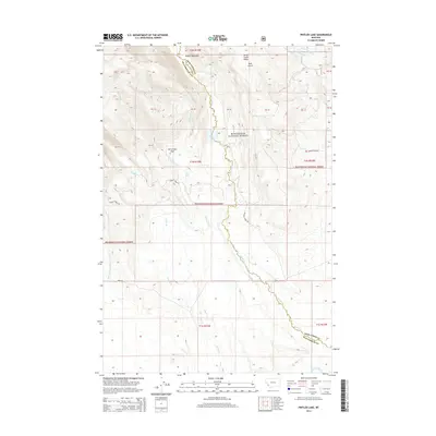 2014 Map of Pintler Lake, 2014 Print
