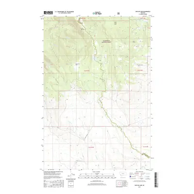 2017 Map of Pintler Lake, 2017 Print