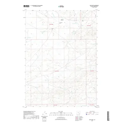 2017 Map of Pinto Creek, 2017 Print