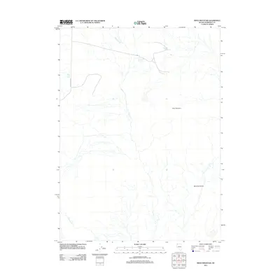 2011 Map of Pinto Mountain, 2011 Print
