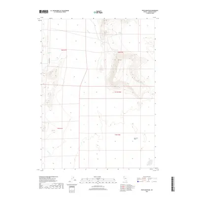 2018 Map of Pinto Mountain, 2018 Print