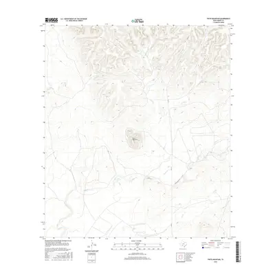 2016 Map of Pinto Mountain, 2016 Print