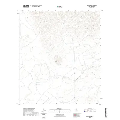 2019 Map of Pinto Mountain, 2019 Print