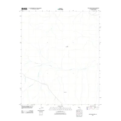 2012 Map of Pinto Mountain, 2012 Print