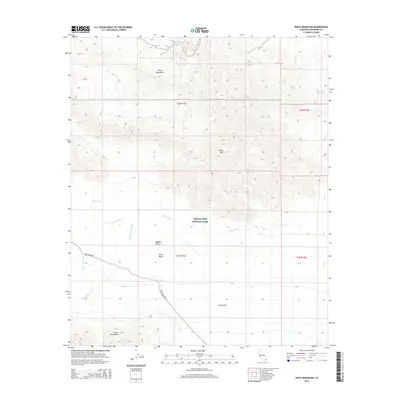 2015 Map of Pinto Mountain, 2015 Print