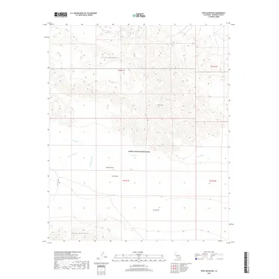 2018 Map of Pinto Mountain, 2018 Print