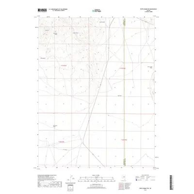 2018 Map of Pinto Summit SW, 2018 Print