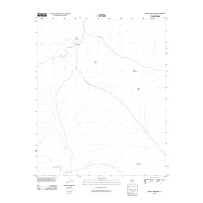 2012 Map of Pinyon Mountain, 2012 Print