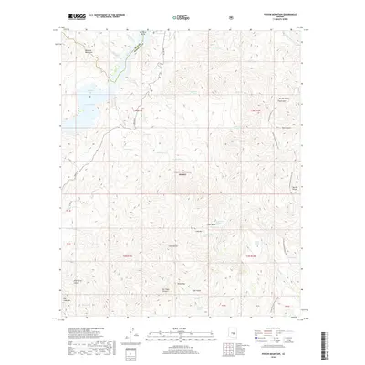 2018 Map of Pinyon Mountain, 2018 Print