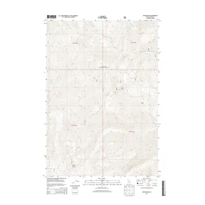 2013 Map of Pinyon Peak, 2013 Print