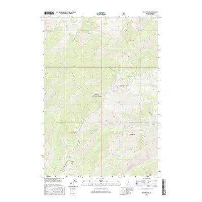 2017 Map of Pinyon Peak, 2017 Print
