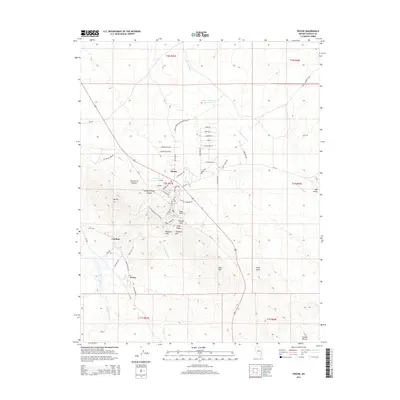 2014 Map of Pioche, 2014 Print