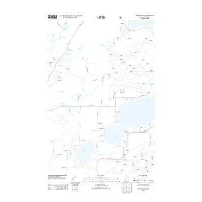 2013 Map of Pioneer Lake, 2013 Print