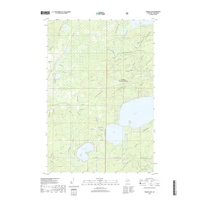 2018 Map of Pioneer Lake, 2018 Print