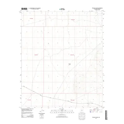 2013 Map of Pipeline Canyon, 2013 Print