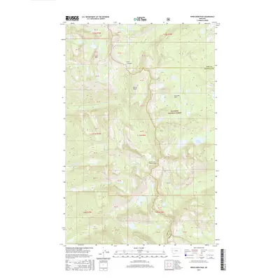 2017 Map of Piper-Crow Pass, 2017 Print