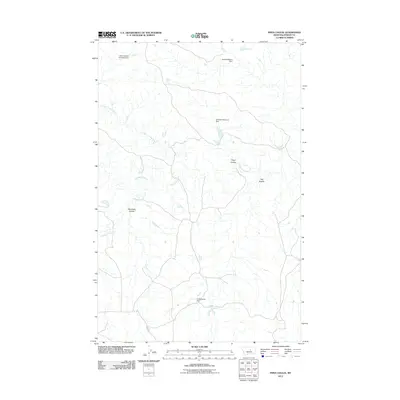 2011 Map of Pipes Coulee, 2011 Print