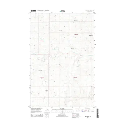 2014 Map of Pipes Coulee, 2014 Print