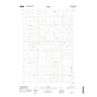 2020 Map of Pipes Coulee, 2020 Print