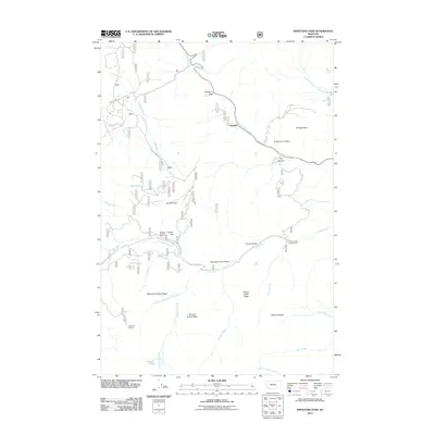 2011 Map of Pipestone Pass, 2011 Print