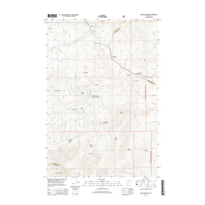 2014 Map of Pipestone Pass, 2014 Print