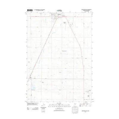2013 Map of Pipestone South, 2013 Print