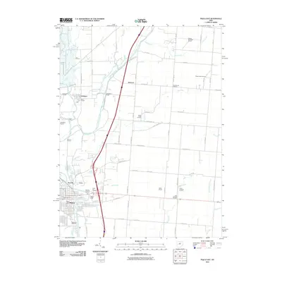 2010 Map of Piqua East, 2010 Print