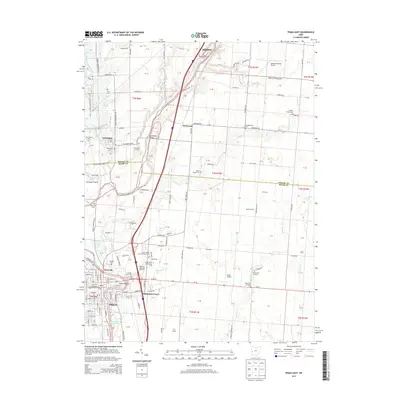 2013 Map of Piqua East, 2013 Print