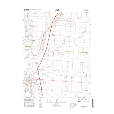 2016 Map of Piqua East, 2016 Print