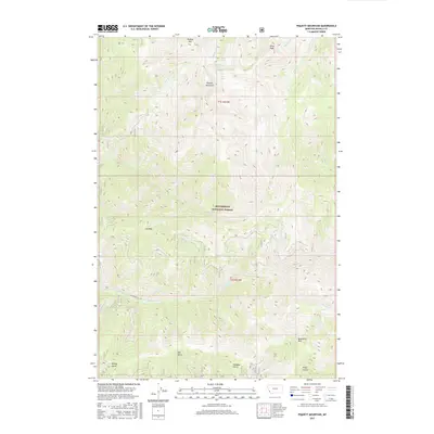 2017 Map of Piquett Mountain, 2017 Print