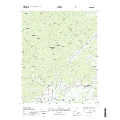 2019 Map of Pisgah Forest, 2019 Print