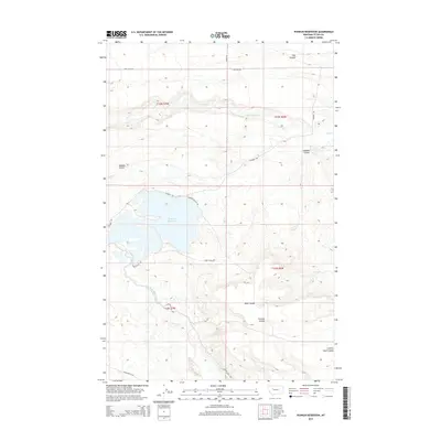 2014 Map of Pishkun Reservoir, 2014 Print