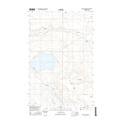 2017 Map of Pishkun Reservoir, 2017 Print