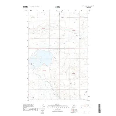 2020 Map of Pishkun Reservoir, 2020 Print