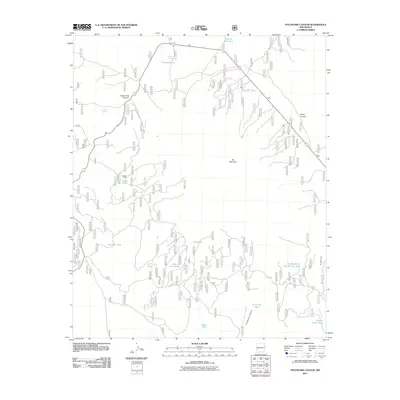 2011 Map of Pitchfork Canyon, 2011 Print