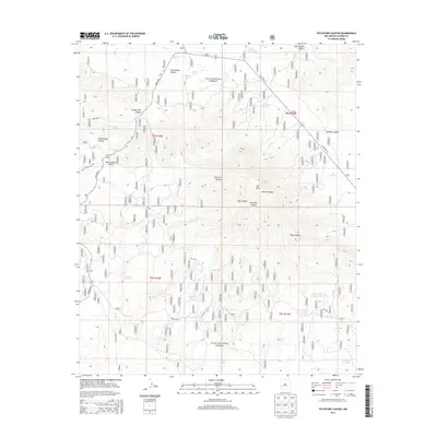 2013 Map of Pitchfork Canyon, 2013 Print