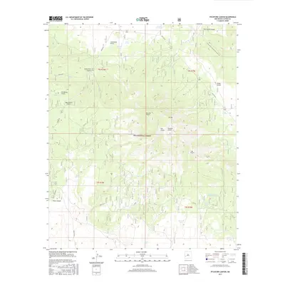 2017 Map of Pitchfork Canyon, 2017 Print