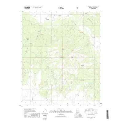 2020 Map of Pitchfork Canyon, 2020 Print