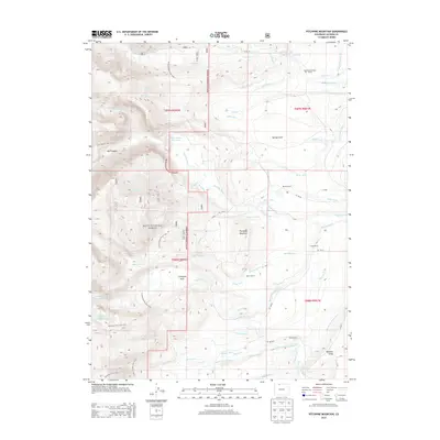 2013 Map of Pitchpine Mountain, 2013 Print