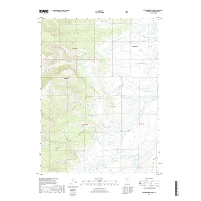2019 Map of Pitchpine Mountain, 2019 Print