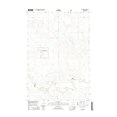 2014 Map of Pitt Creek, 2014 Print