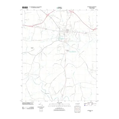 2010 Map of Pittsboro, 2010 Print