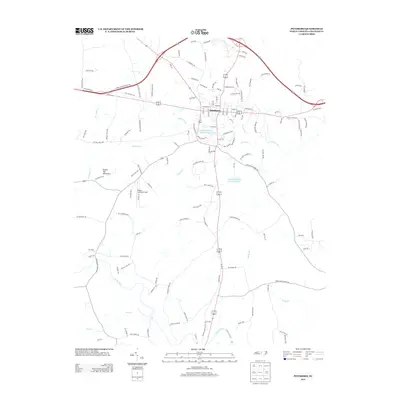 2013 Map of Pittsboro, 2013 Print