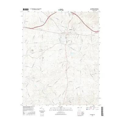 2016 Map of Pittsboro, 2016 Print