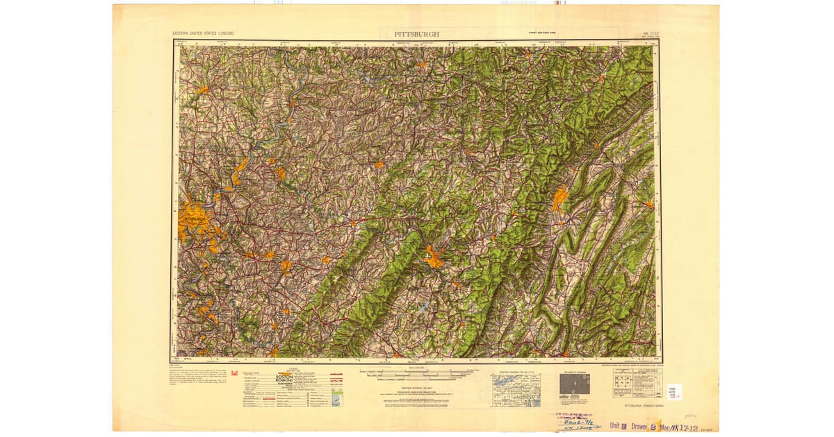 1950s Maps of Armagh Indiana County - Pittsburgh Allegheny County Pa Usgs Topo 1953 Og 1200x630
