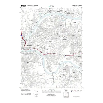 2010 Map of Pittsburgh East, 2010 Print