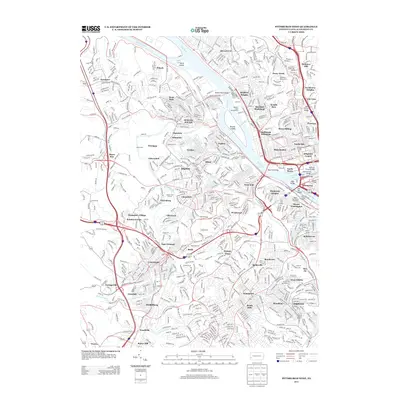 2013 Map of Pittsburgh West, 2013 Print