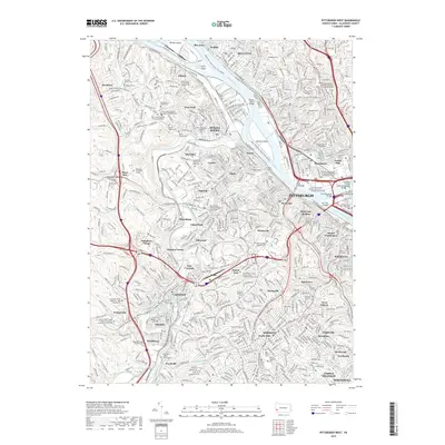 2019 Map of Pittsburgh West, 2019 Print